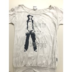 Broken Girls Roll Up Tee Dirty White